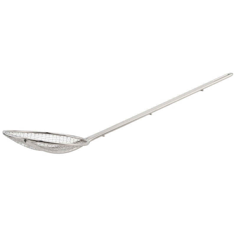 Winco Round Wire Skimmer, 6-Inch, Nickel - Image 1